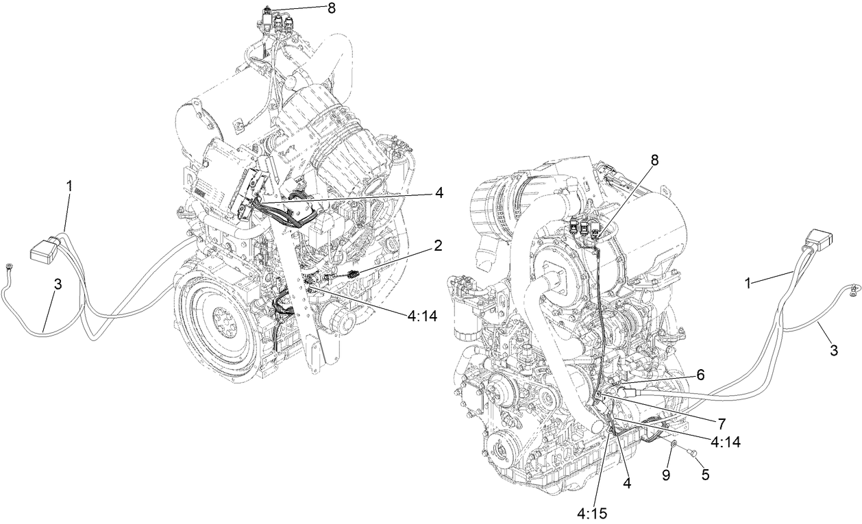 Battery and Engine Electrical Assembly