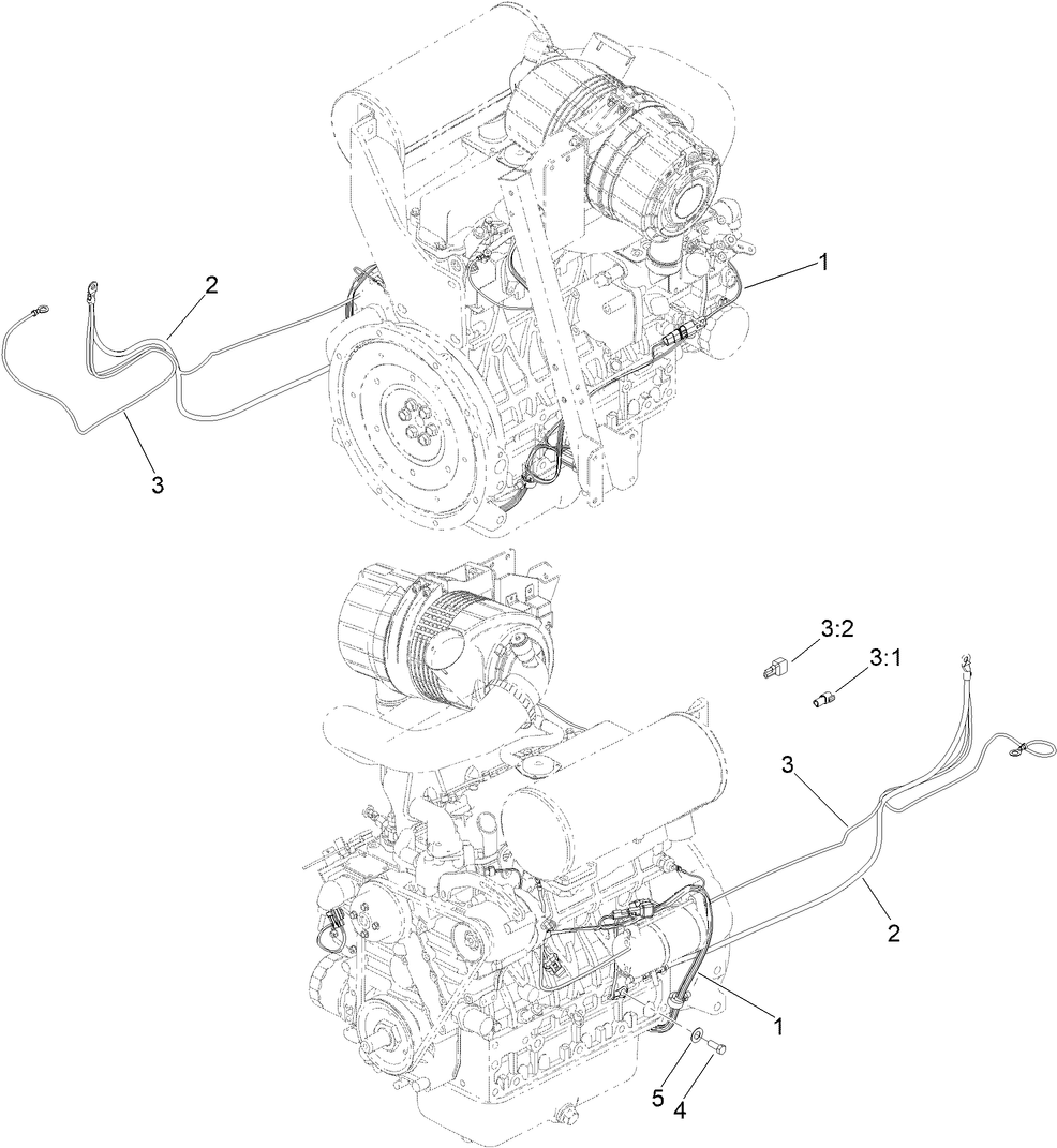 Battery and Engine Electrical Assembly