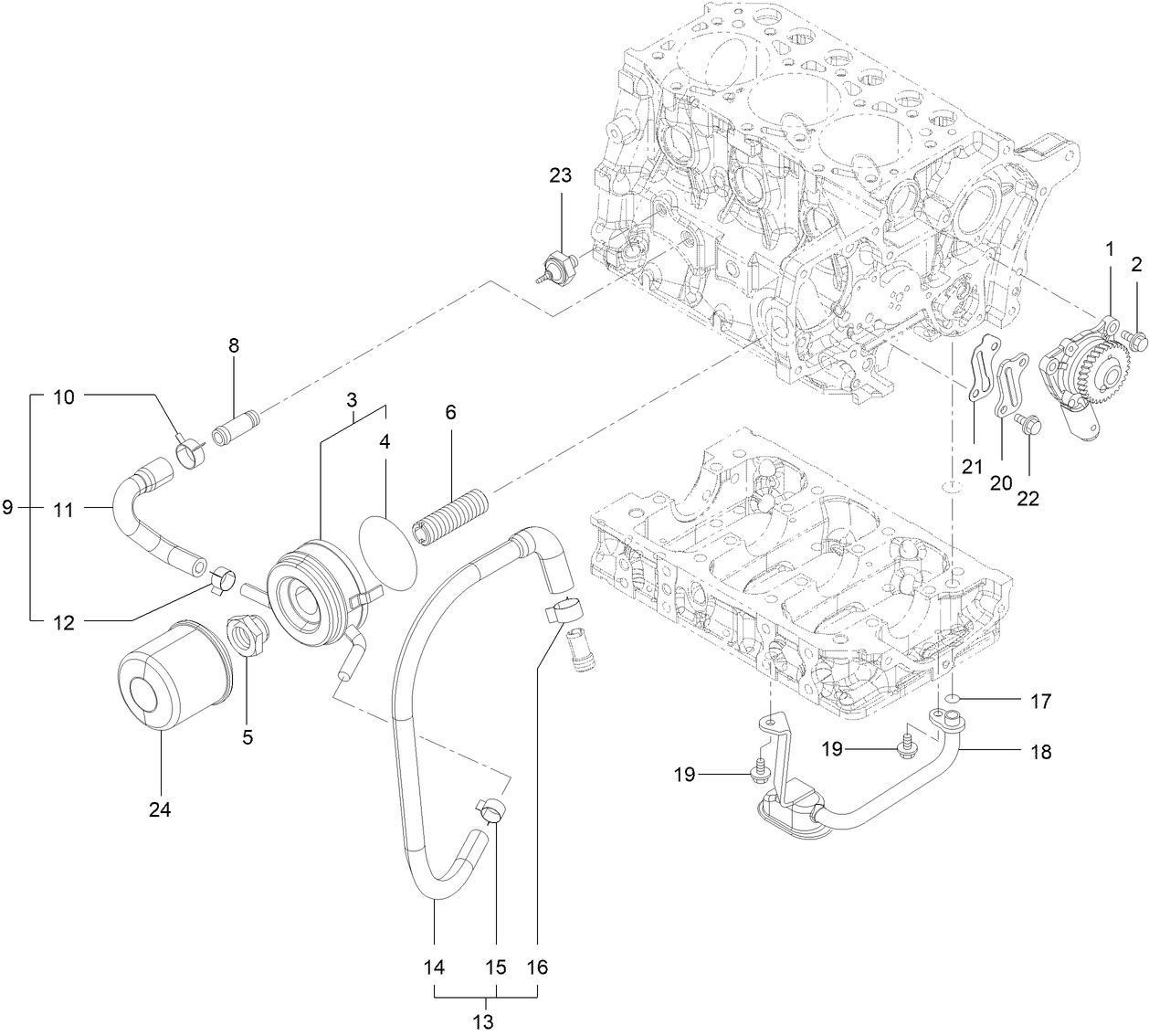 Lubrication Oil System Assembly