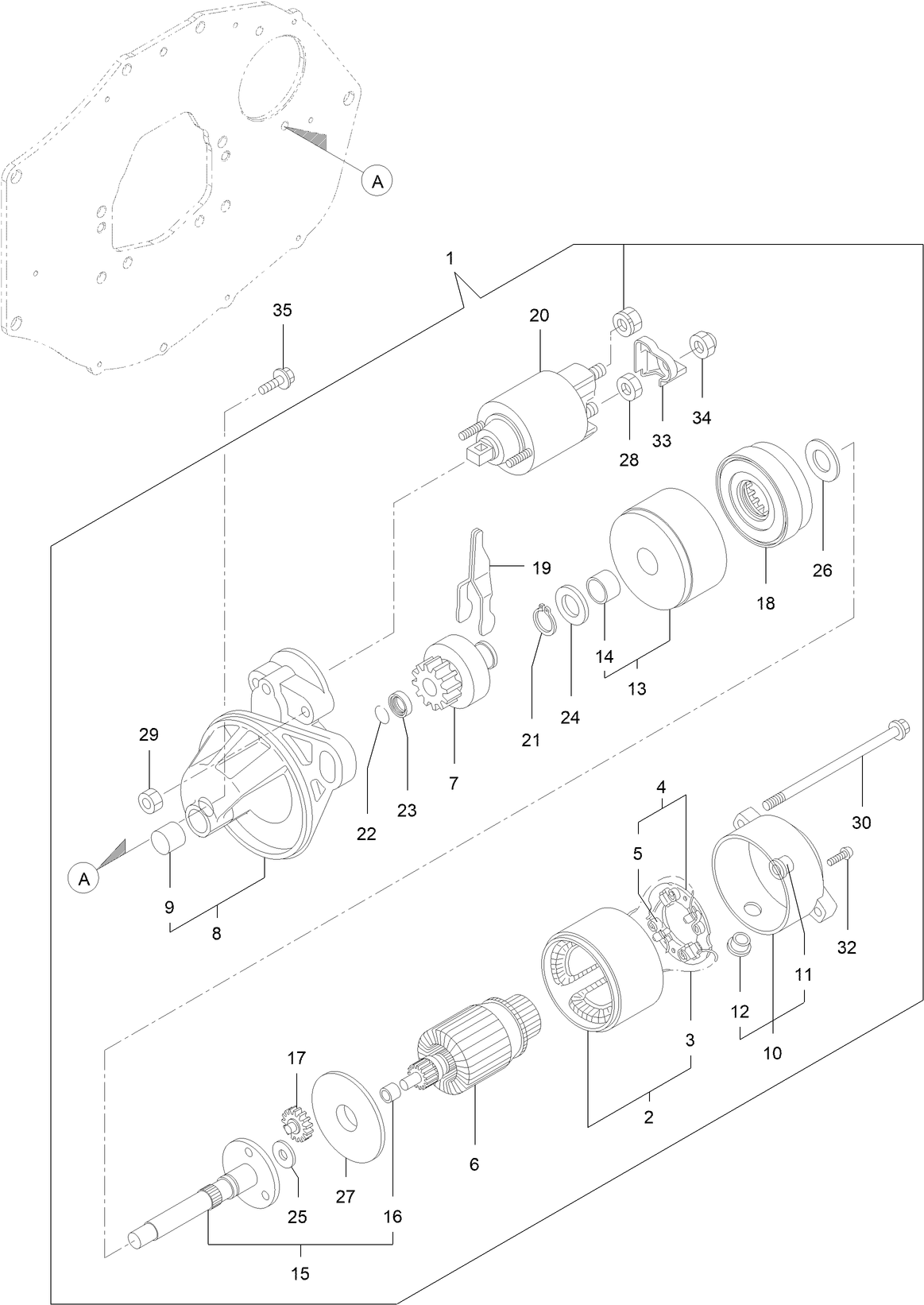 Starter Motor Assembly