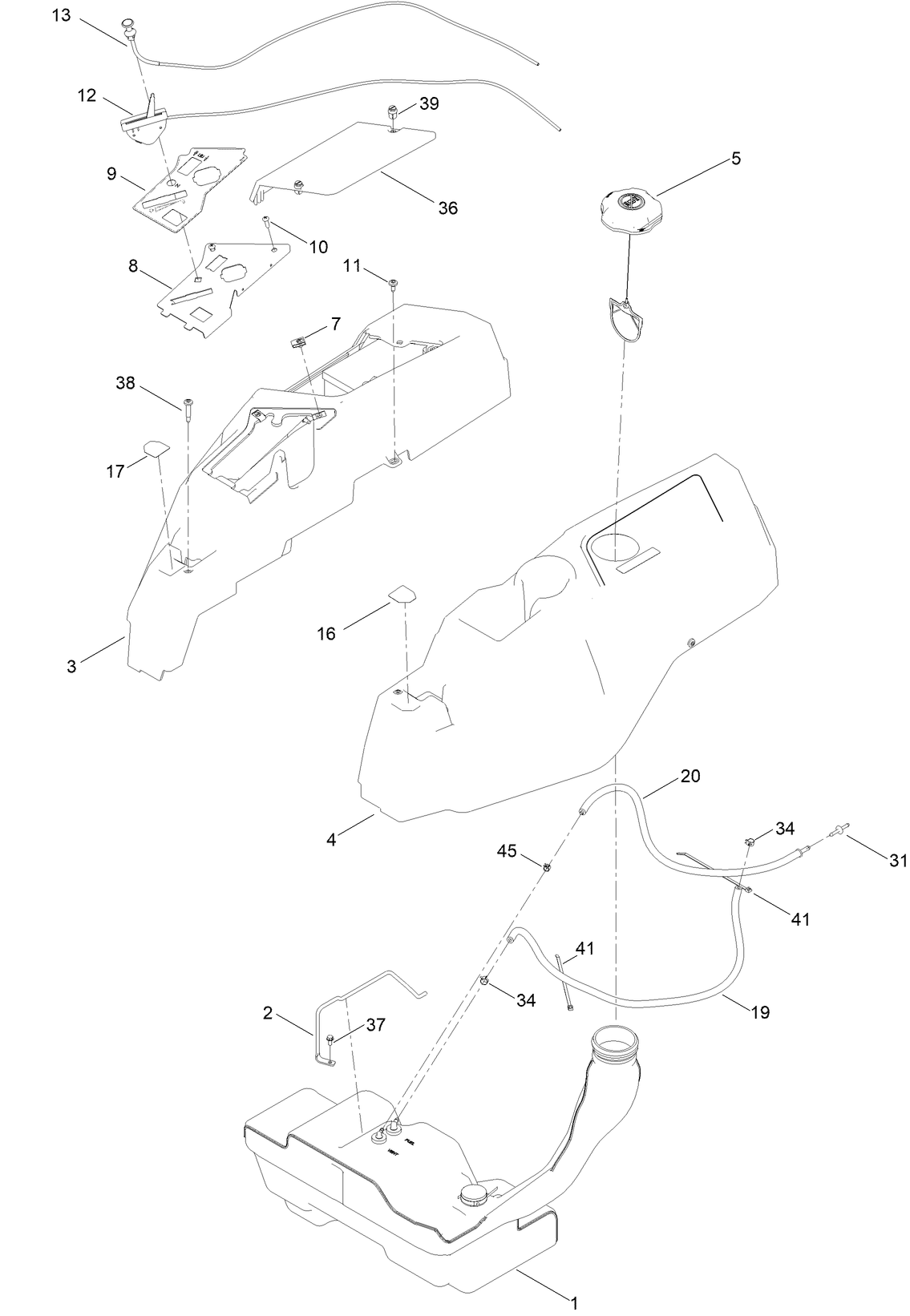 Body Styling and Fuel Tank Assembly