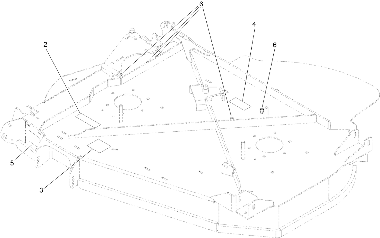 LH Wing Deck W/Decals Assembly No. 142-6825
