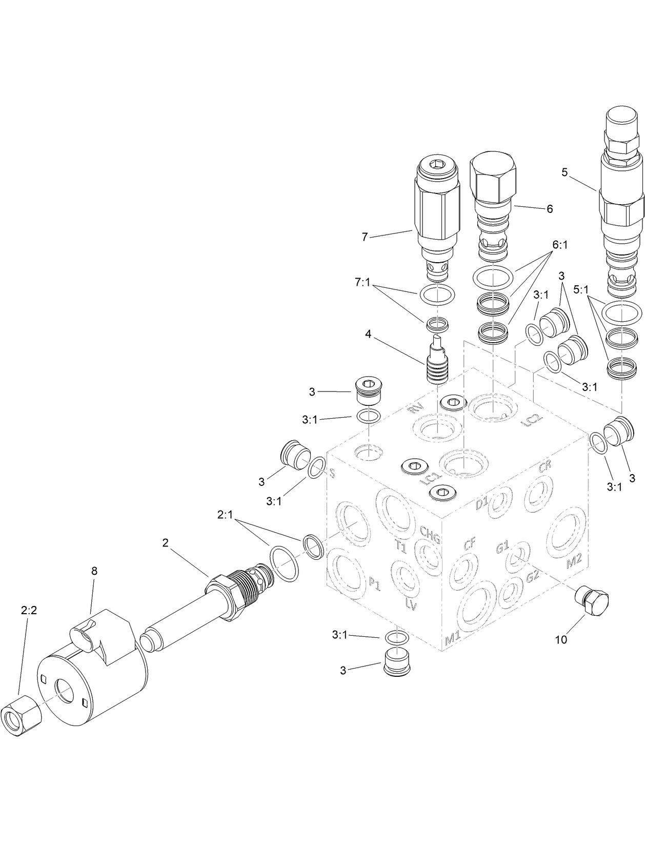 Hydraulic Manifold Assembly No. 121-3570