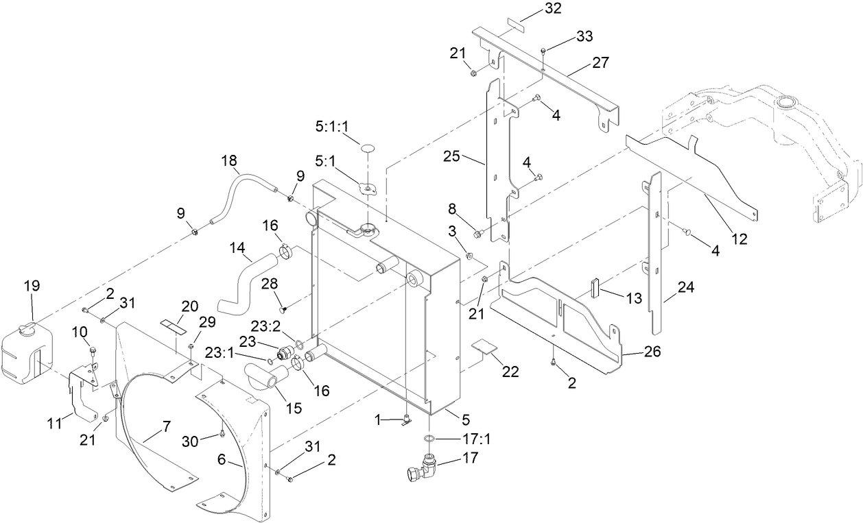 Radiator and Oil Cooler Assembly