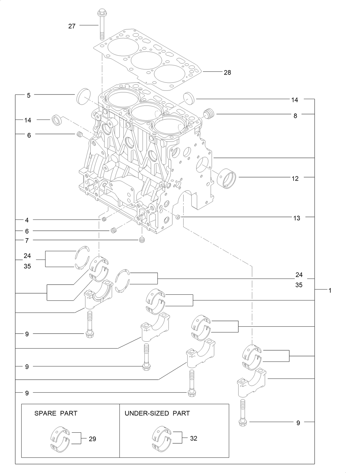 Cylinder Block Assembly