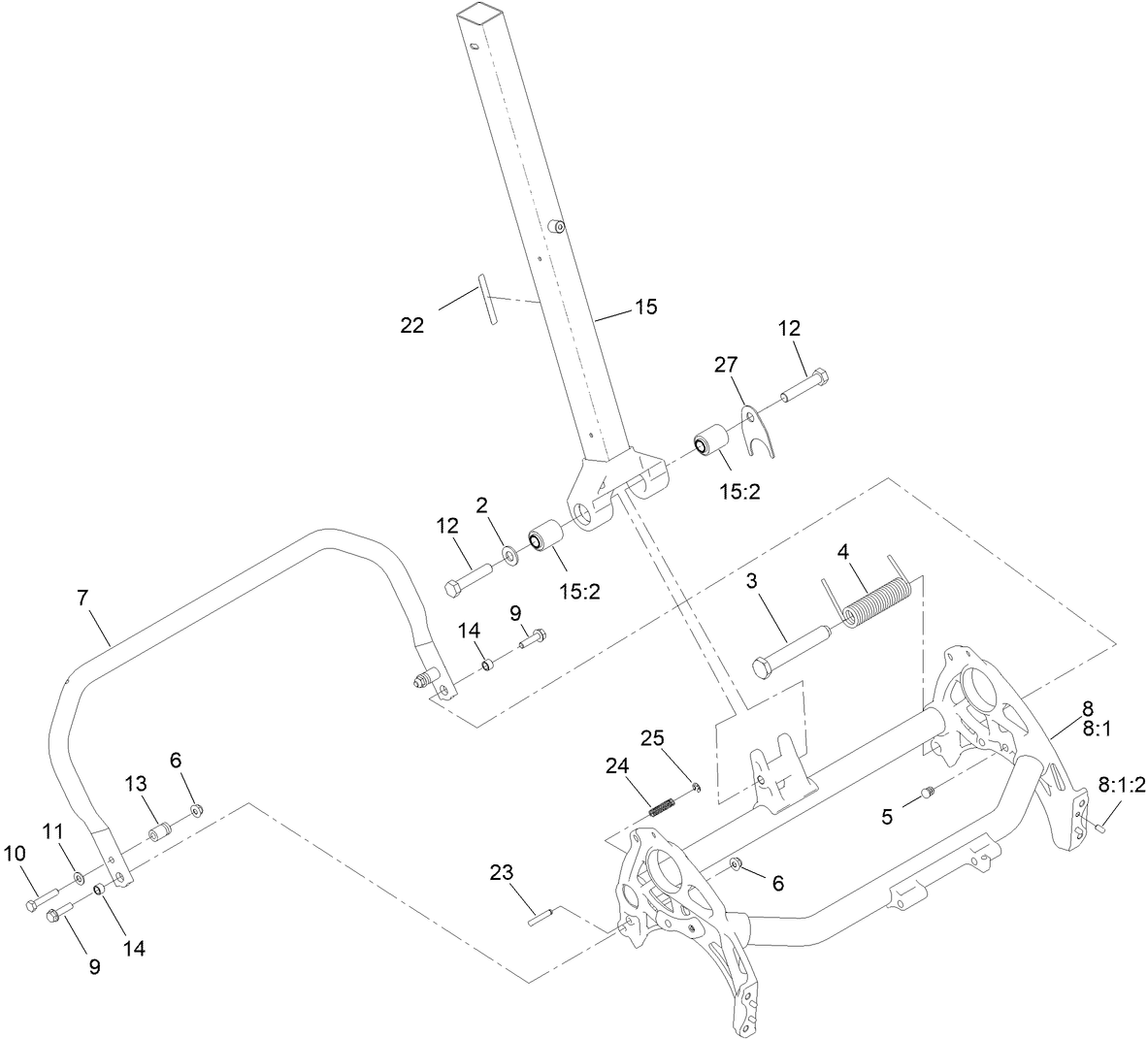 Frame and Handle Mount Assembly