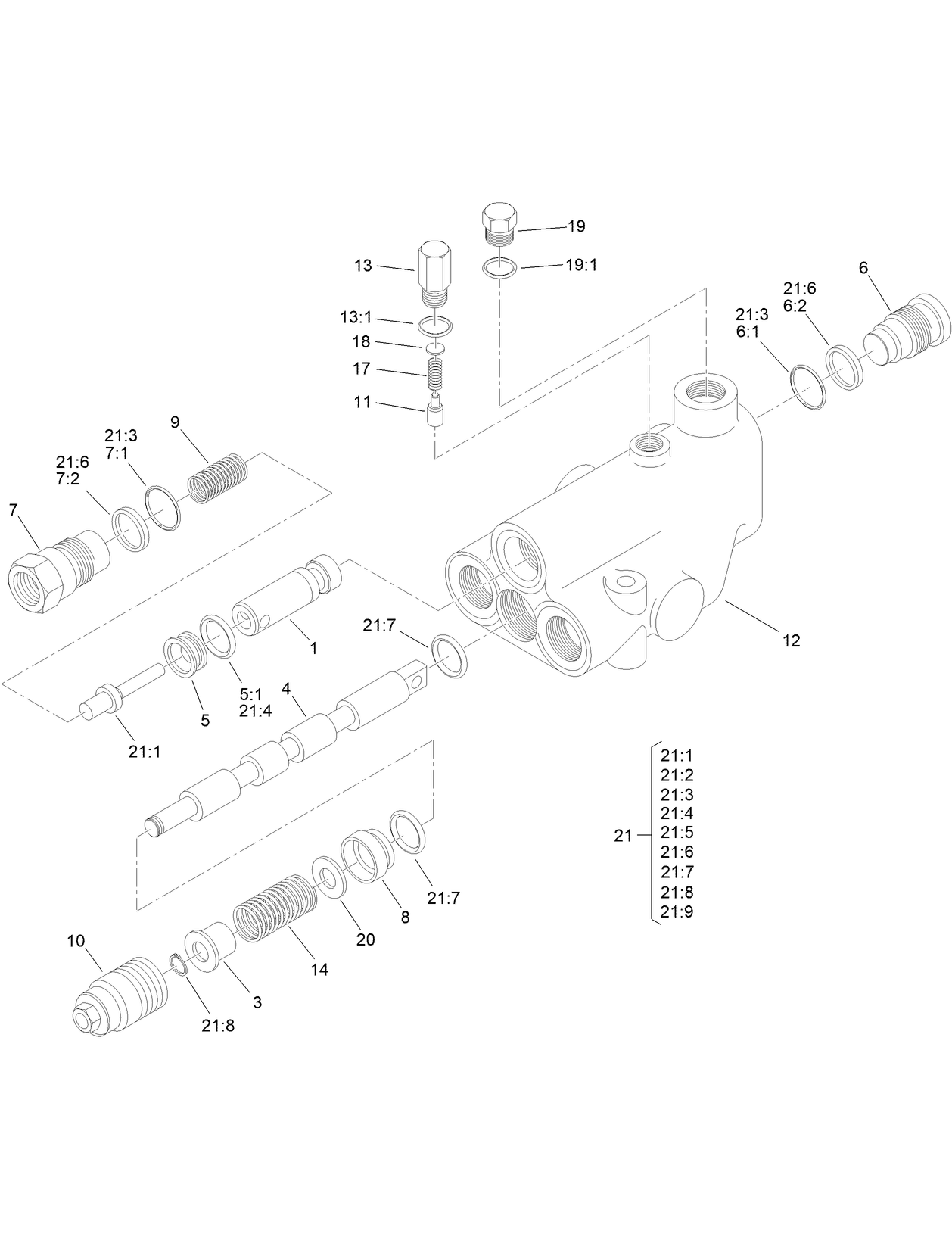 Single Spool Control Valve Assembly No. 95-8689
