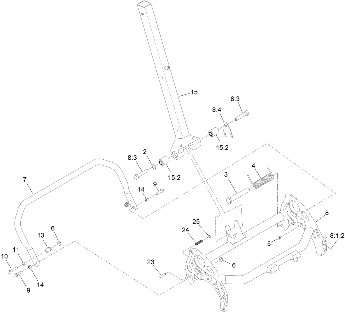 Frame and Handle Mount Assembly