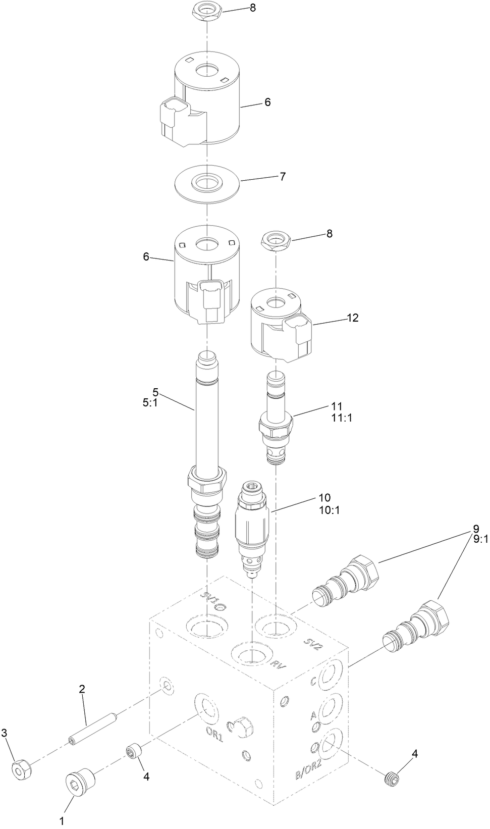 Lift and Fold Valve Assembly No. 142-8862
