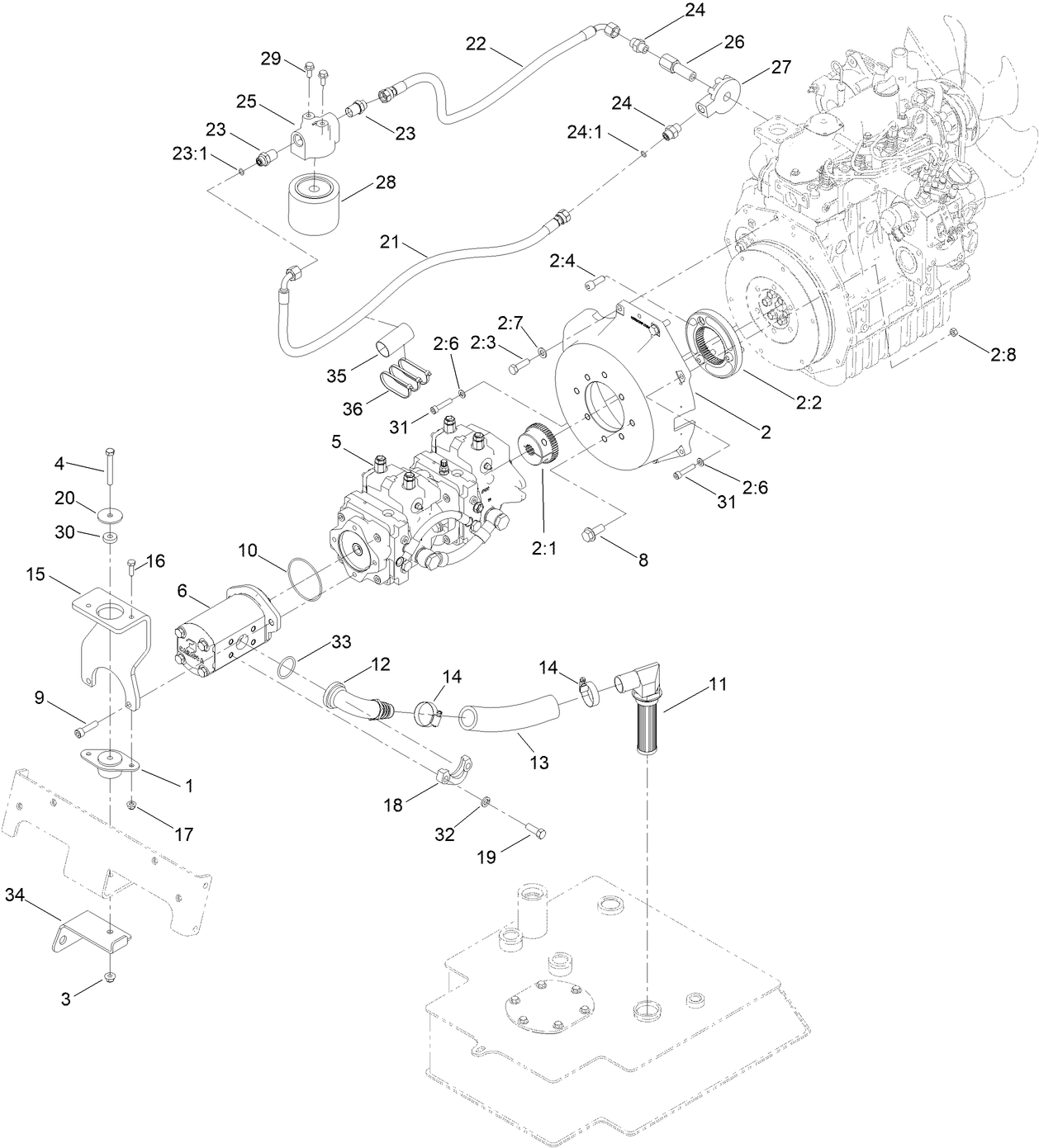 Tandem Pump and Gear Pump Assembly