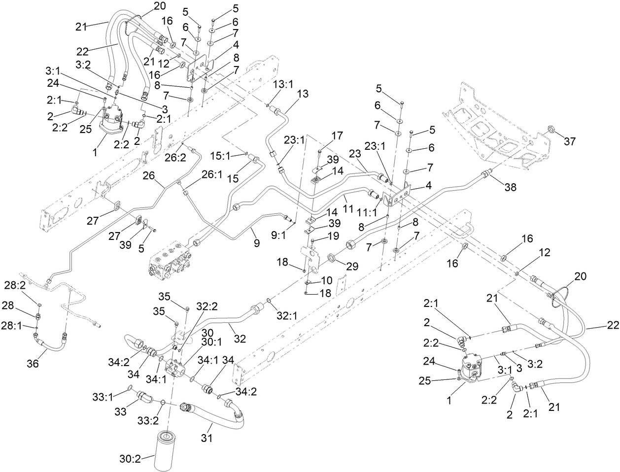 Rear Deck Hydraulic Assembly