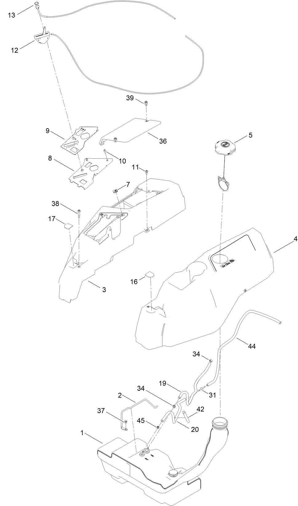 Body Styling and Fuel Pod Assembly