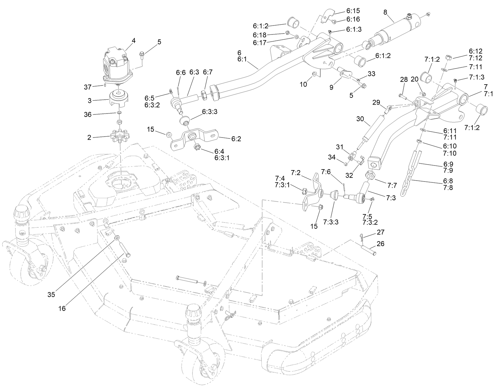Front Deck Installation Assembly