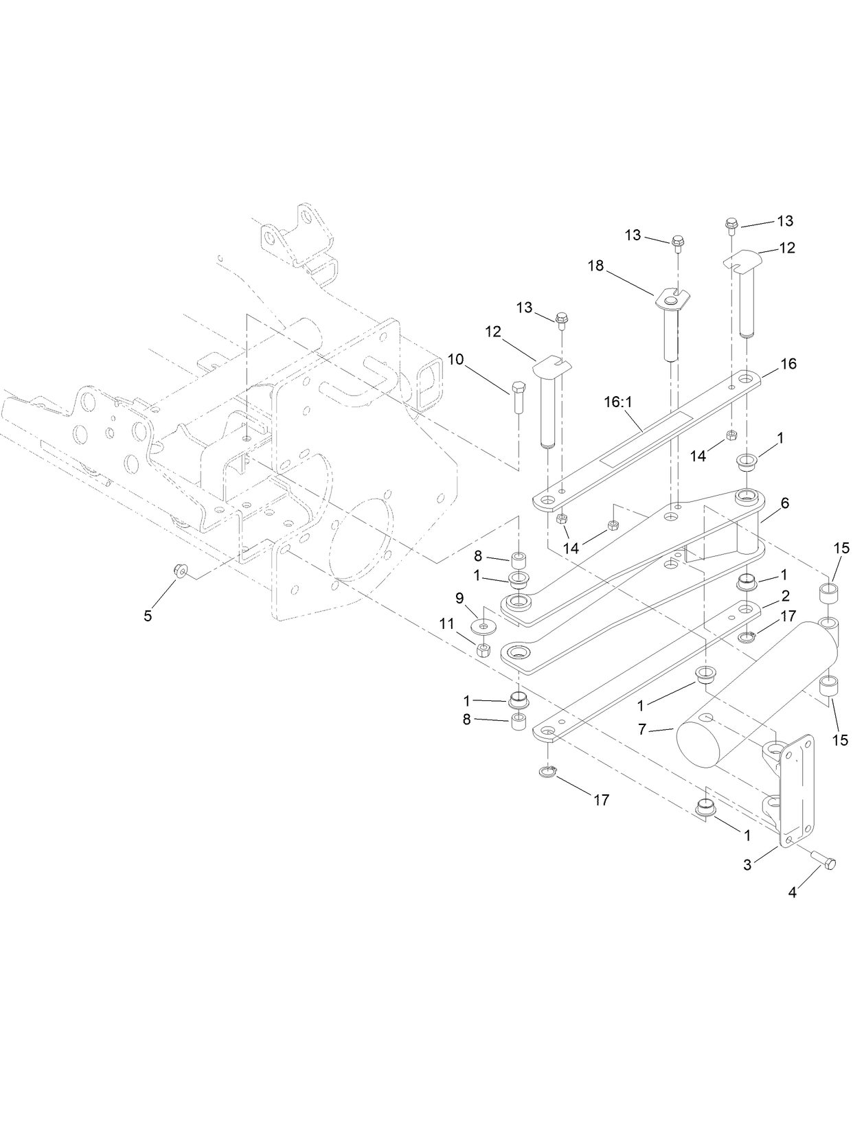 Scissor Frame and Link Assembly