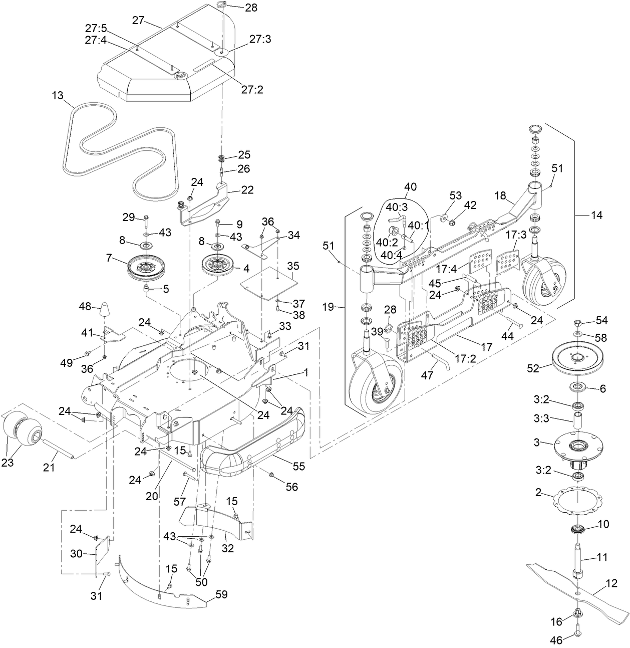 LH Wing Deck Assembly