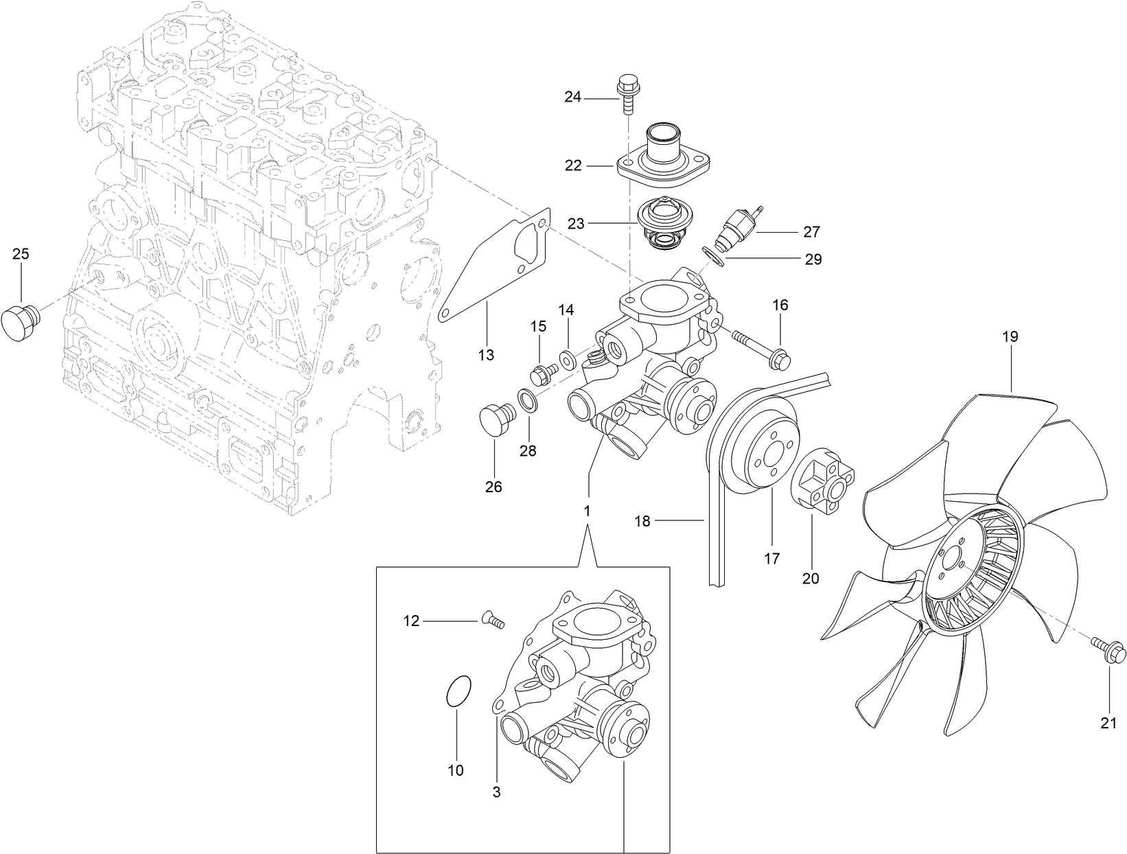 Cooling Water System Assembly