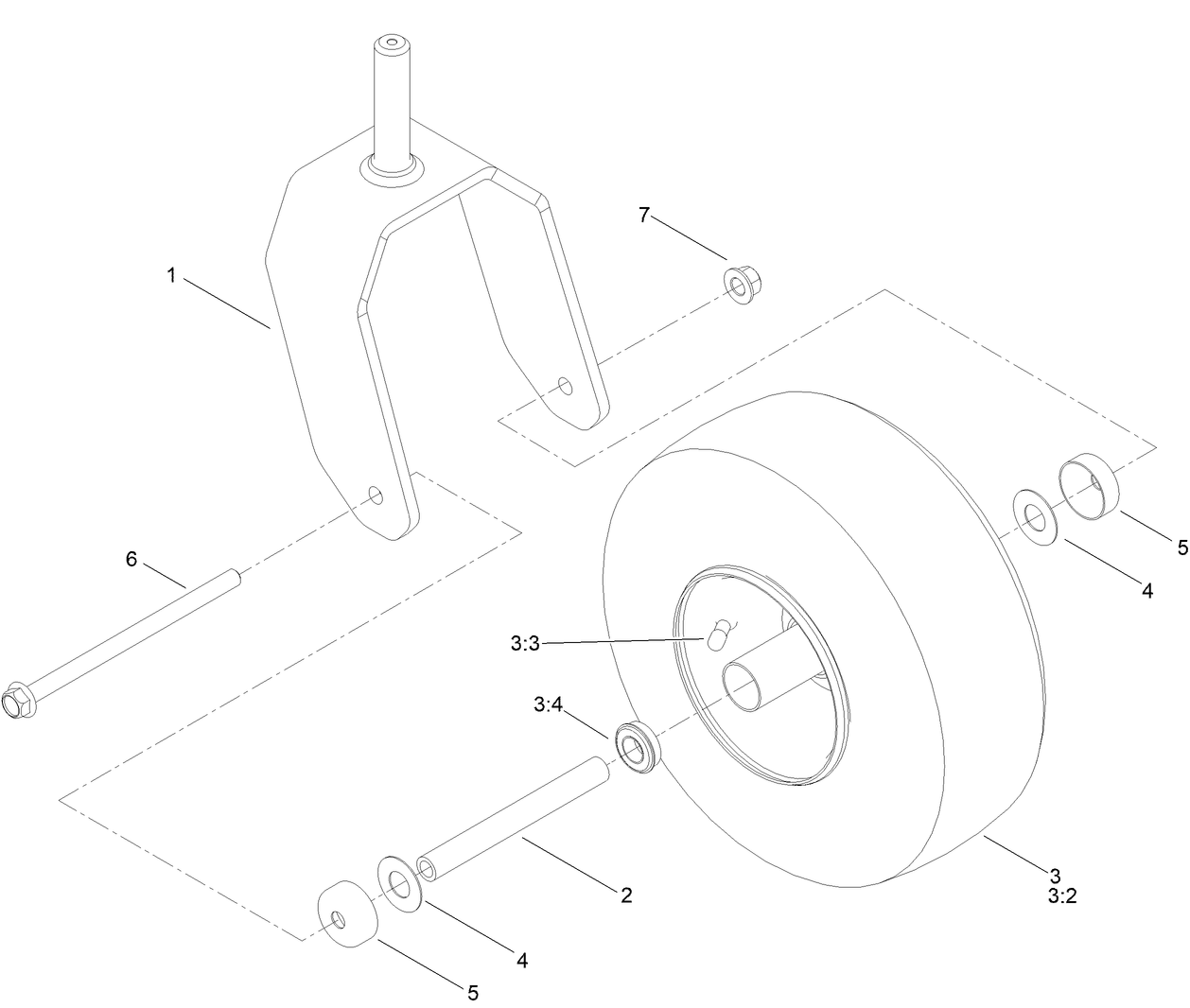 Caster Wheel Assembly No. 145-4603