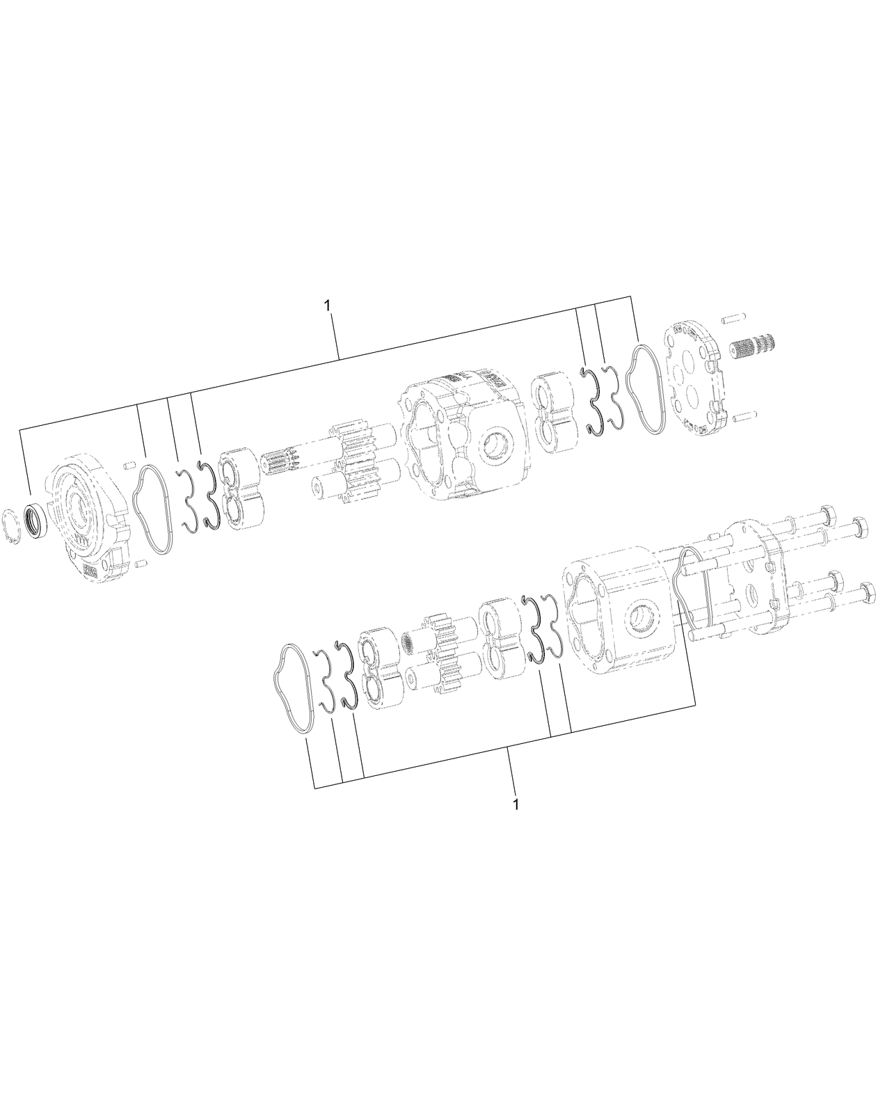 Hydraulic Gear Pump Assembly No. 139-4755