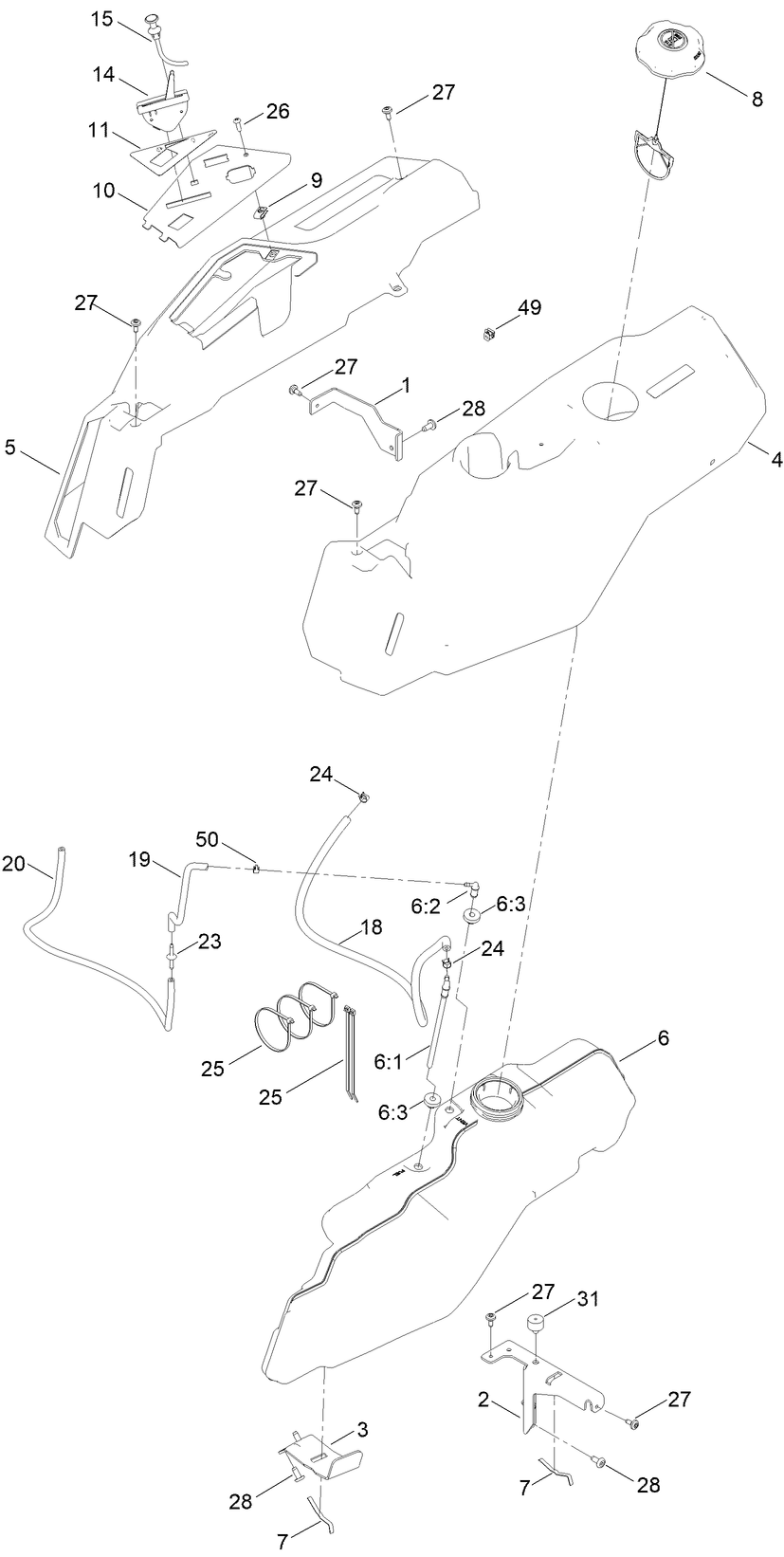 Fuel and Body Styling Assembly