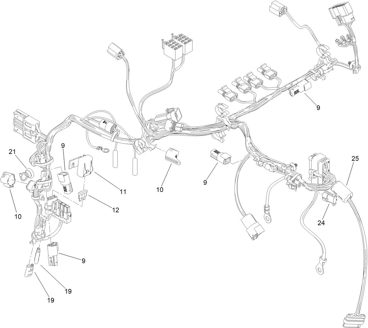 Main Wire Harness Assembly No. 139-0493