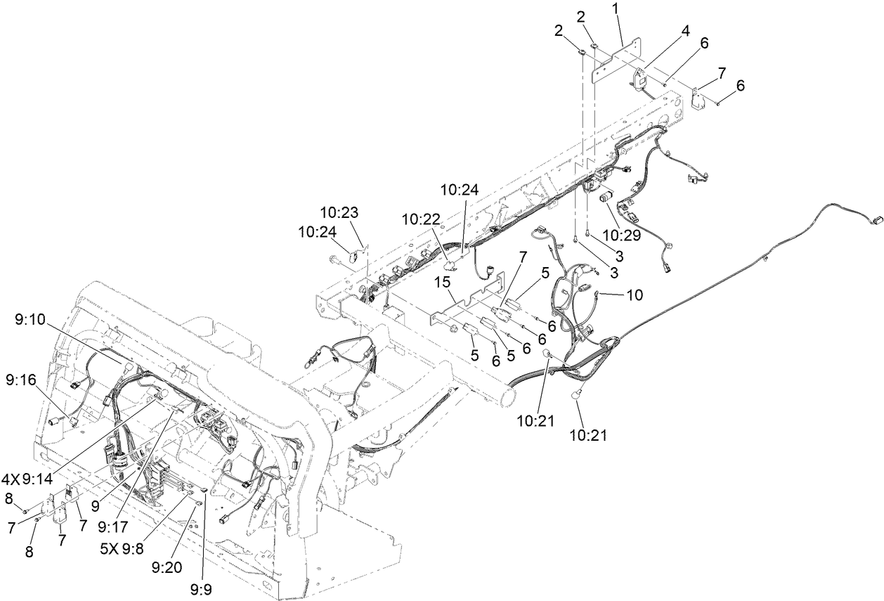 Front and Rear Wire Harness Assembly