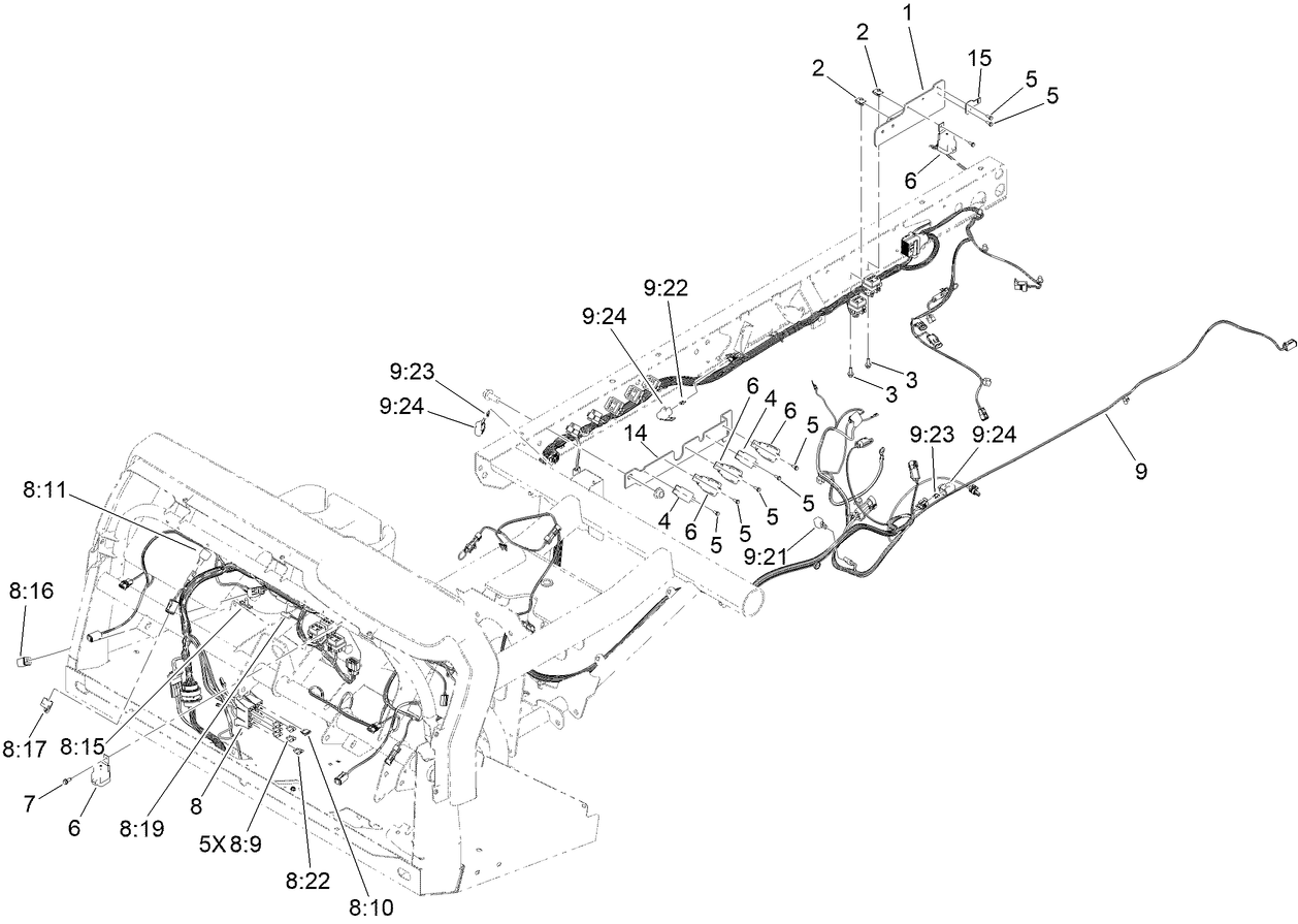 Front and Rear Wire Harness Assembly