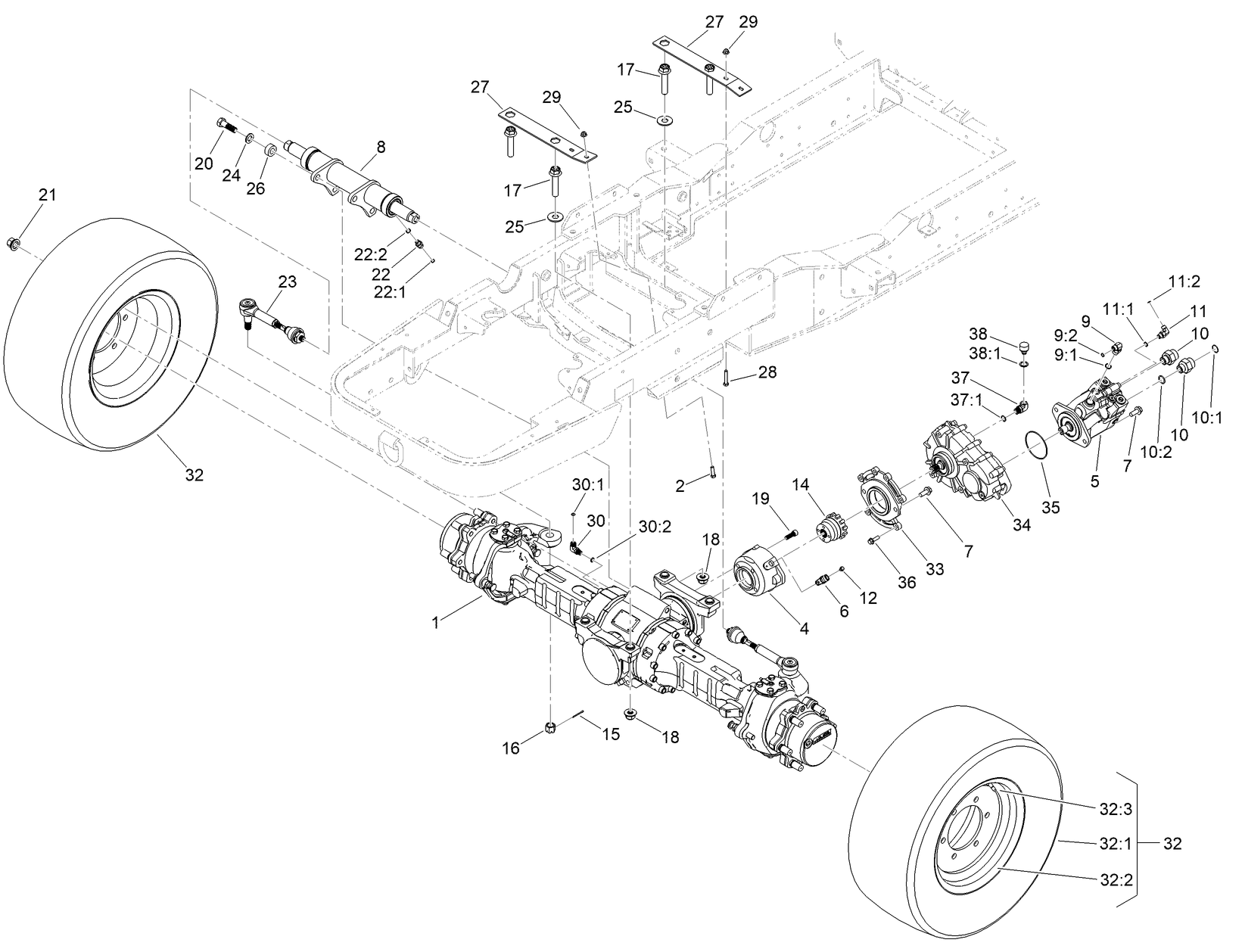 Front Axle Assembly