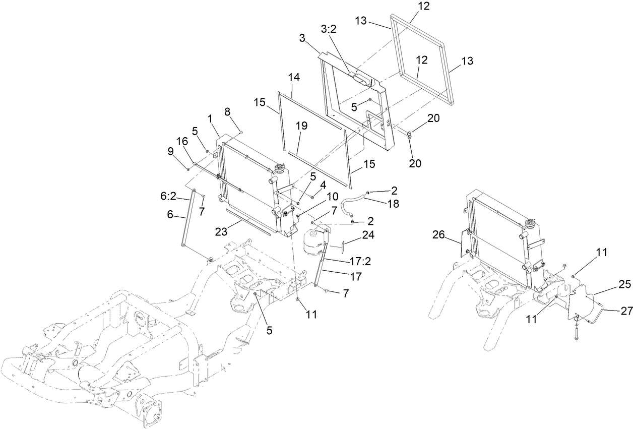 Radiator and Cooler Assembly