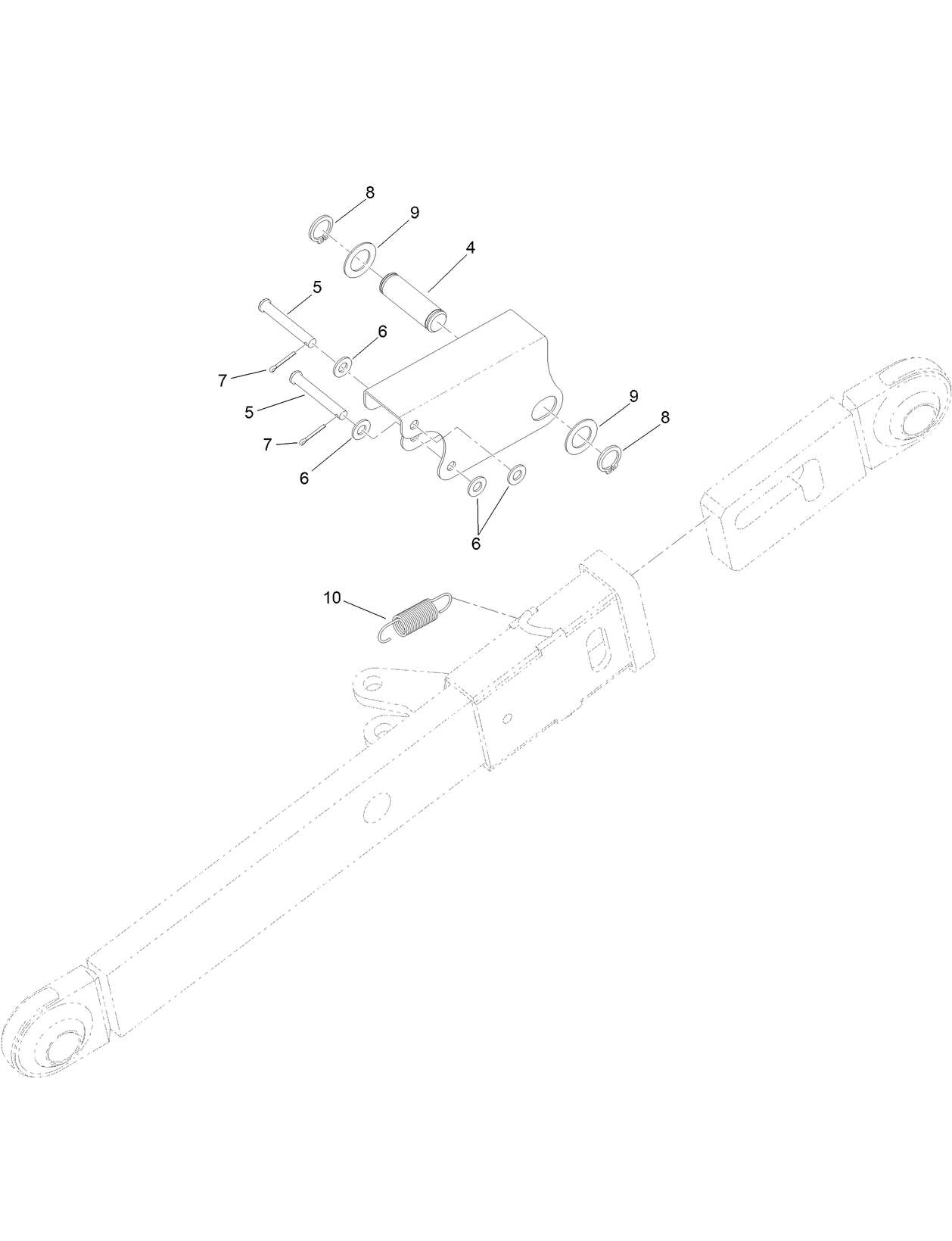 RH Extendable Arm Assembly