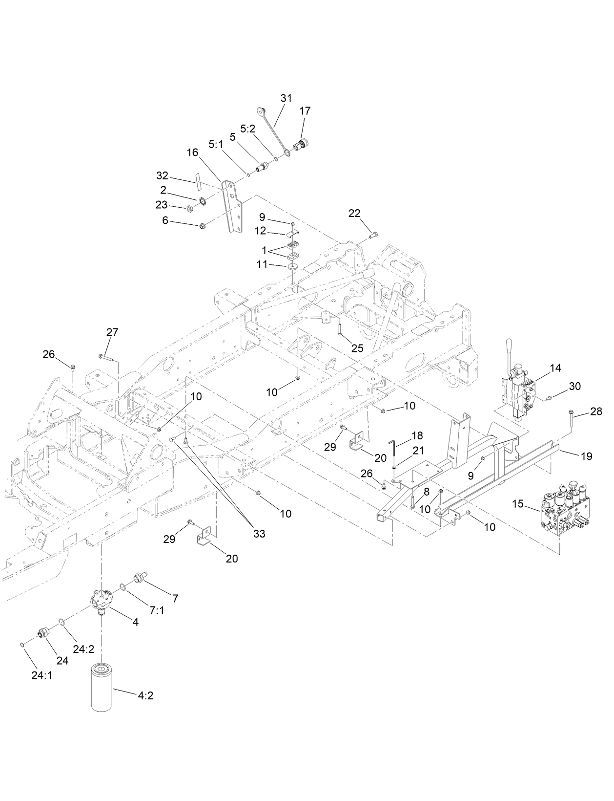 Manifold, Filter and Auxiliary Valve Assembly