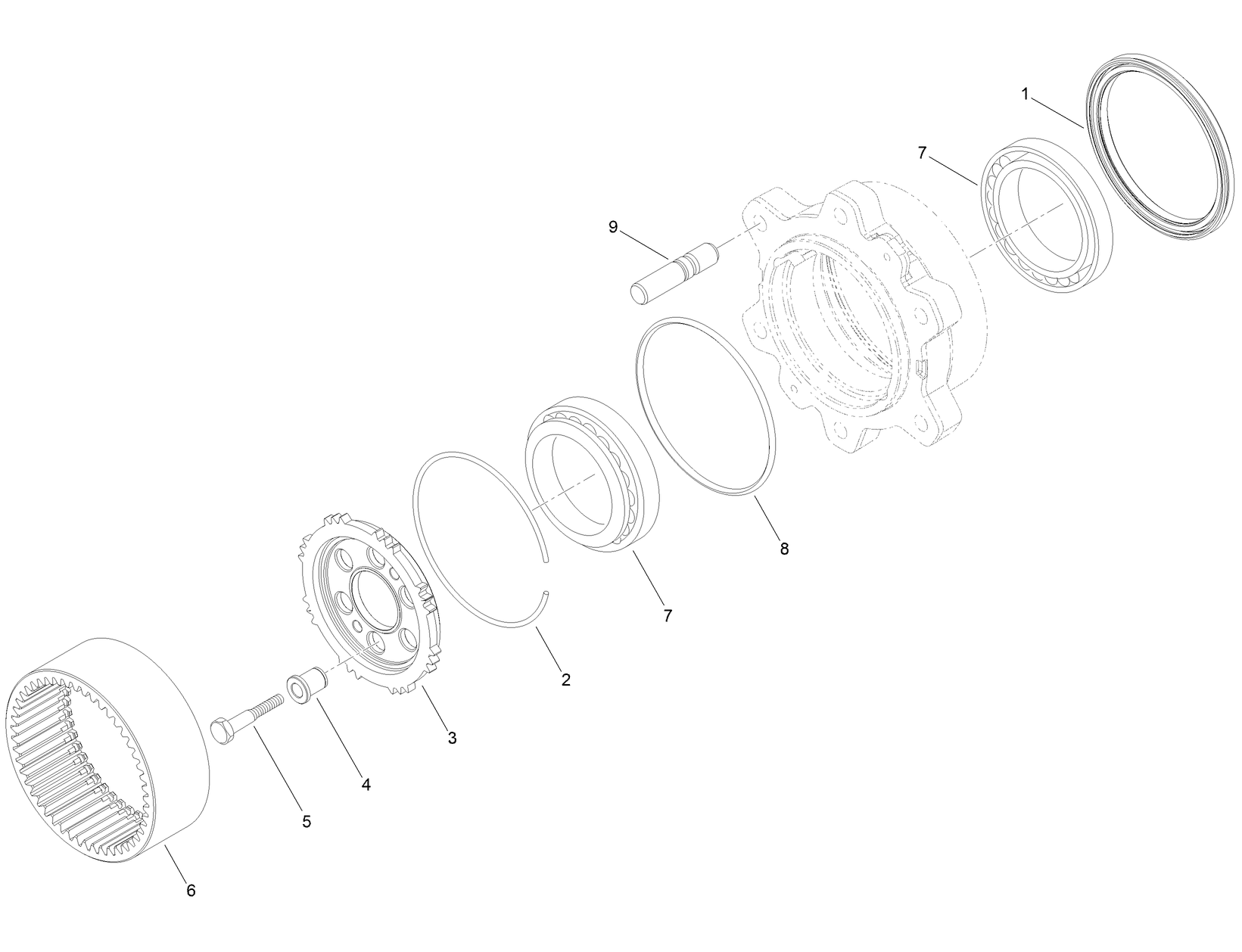 Rear Axle Wheel Hub Assembly