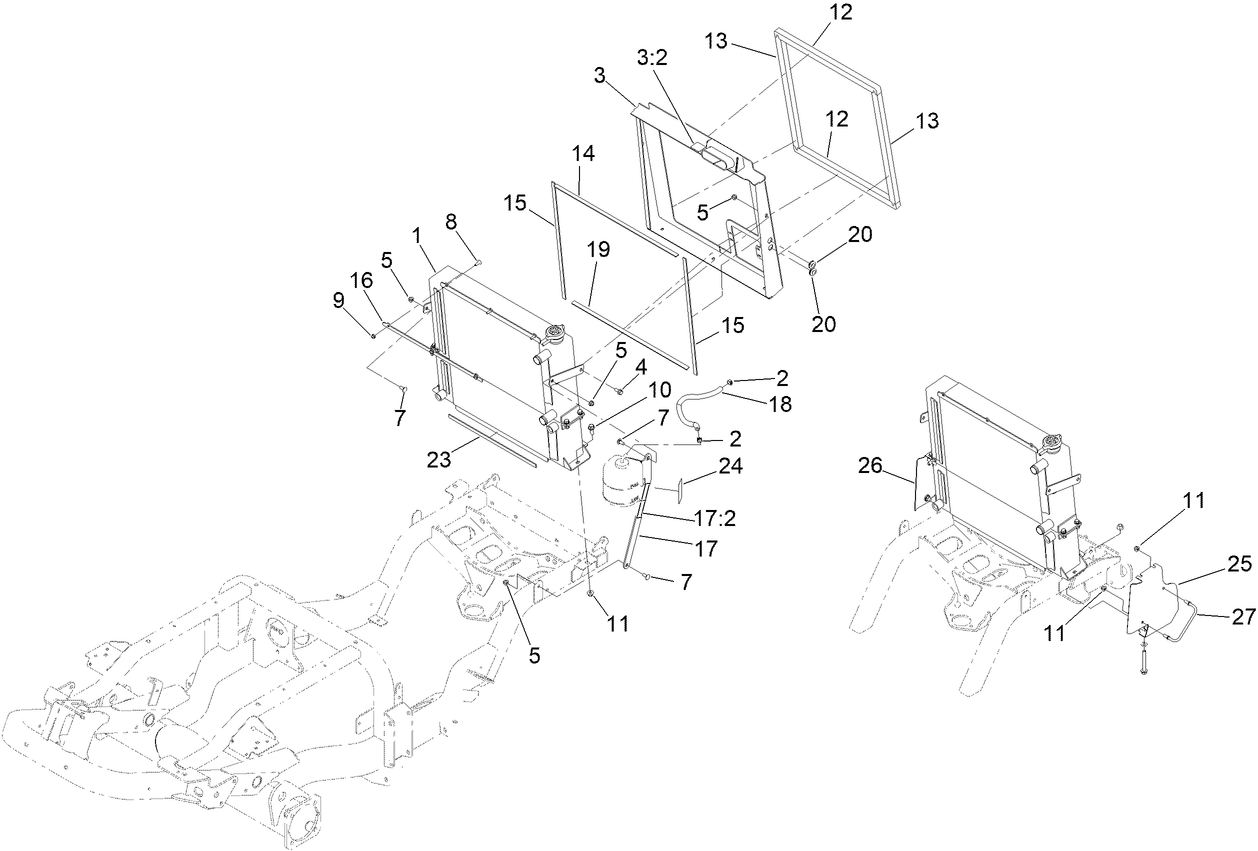 Radiator and Cooler Assembly