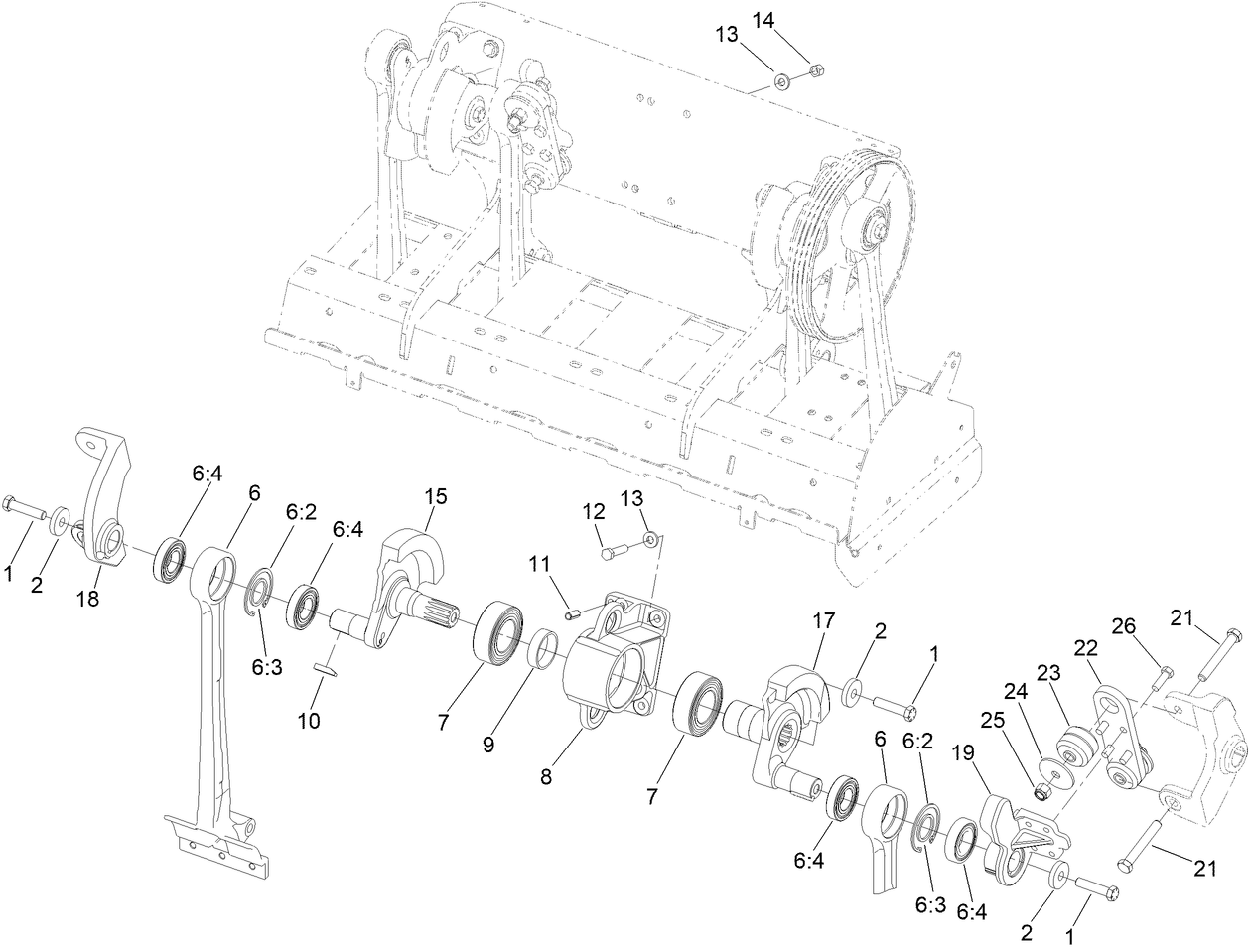 Right Hand No. 3 and No. 4 Crankarm Assembly