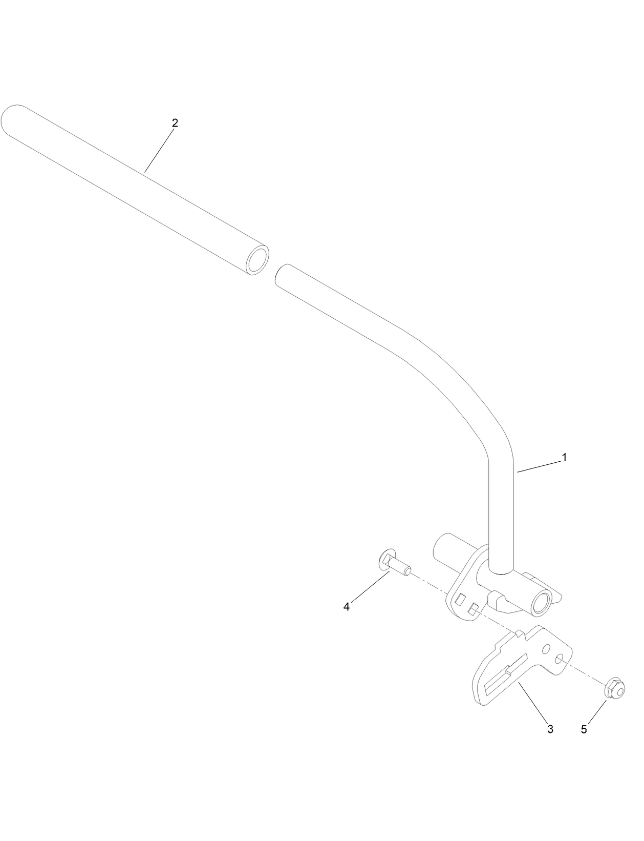 LH Control Handle Assembly No. 144-4601