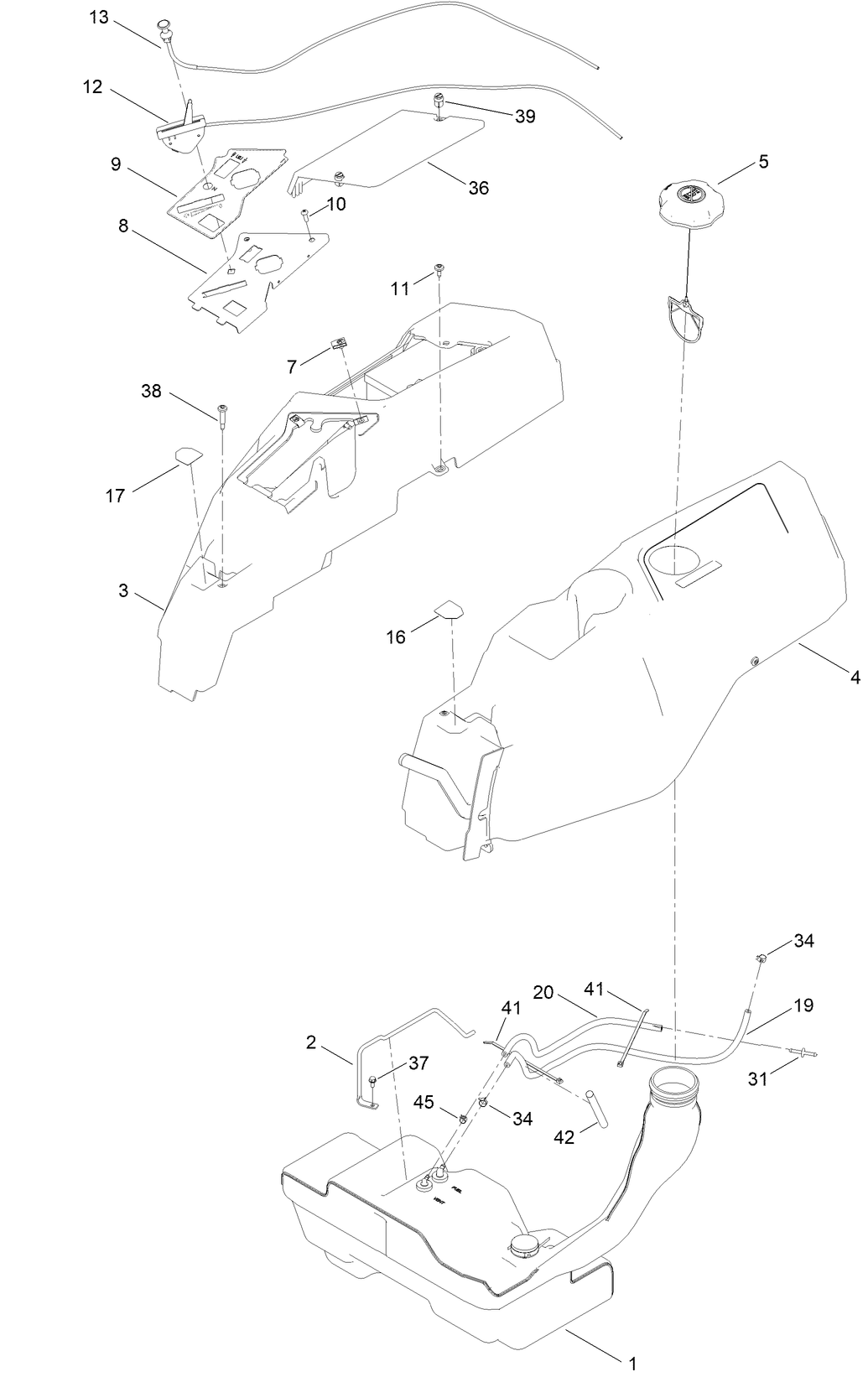 Body Styling and Fuel Pod Assembly