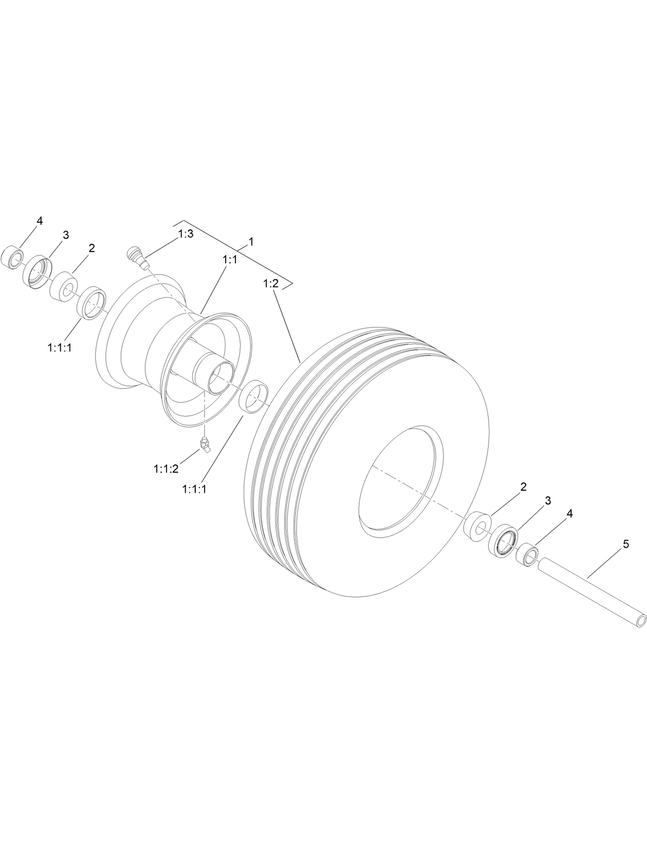 Caster Wheel Assembly No. 133-4723