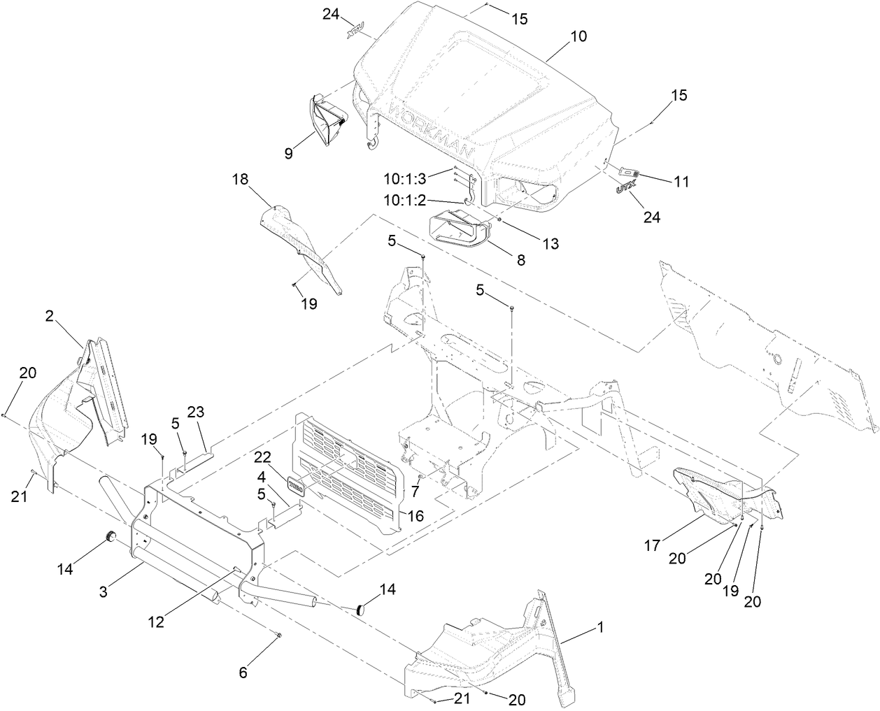 Hood and Front Fender Assembly