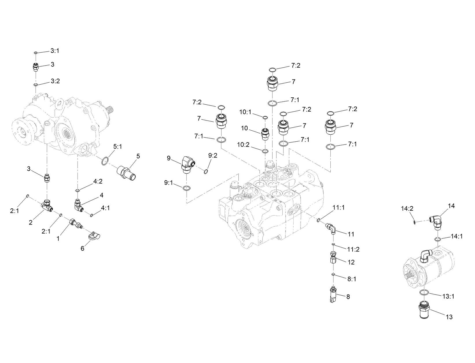 Transmission, Gearbox and Gear Pump Fitting Assembly