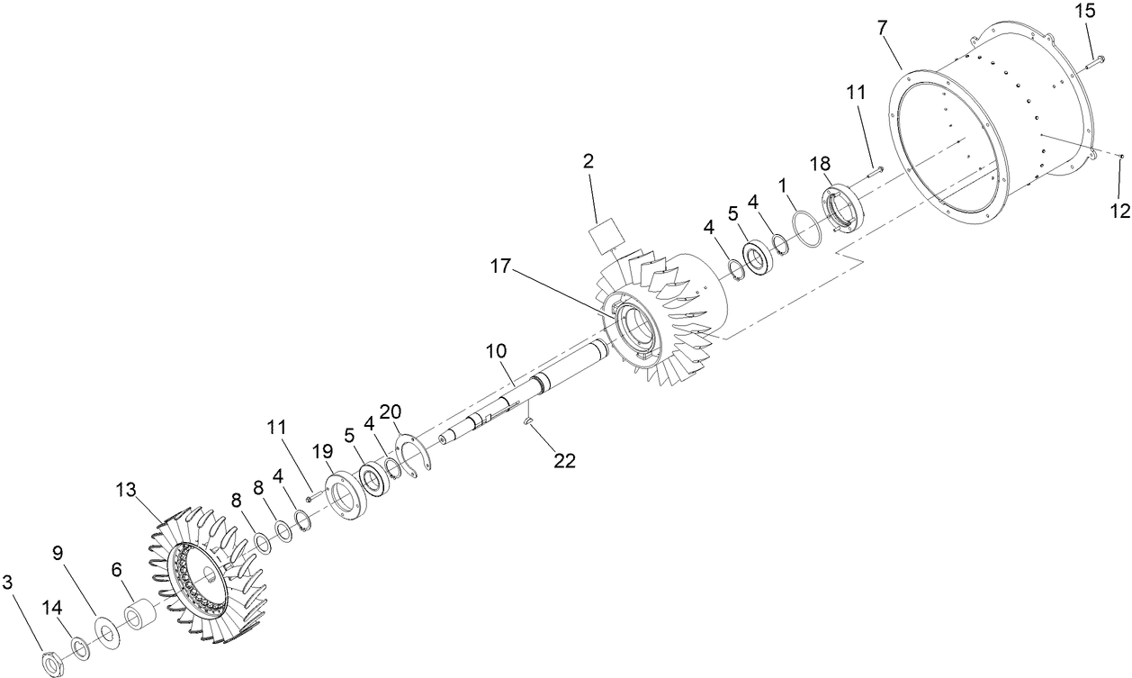 Turbine Assembly No. 140-6946