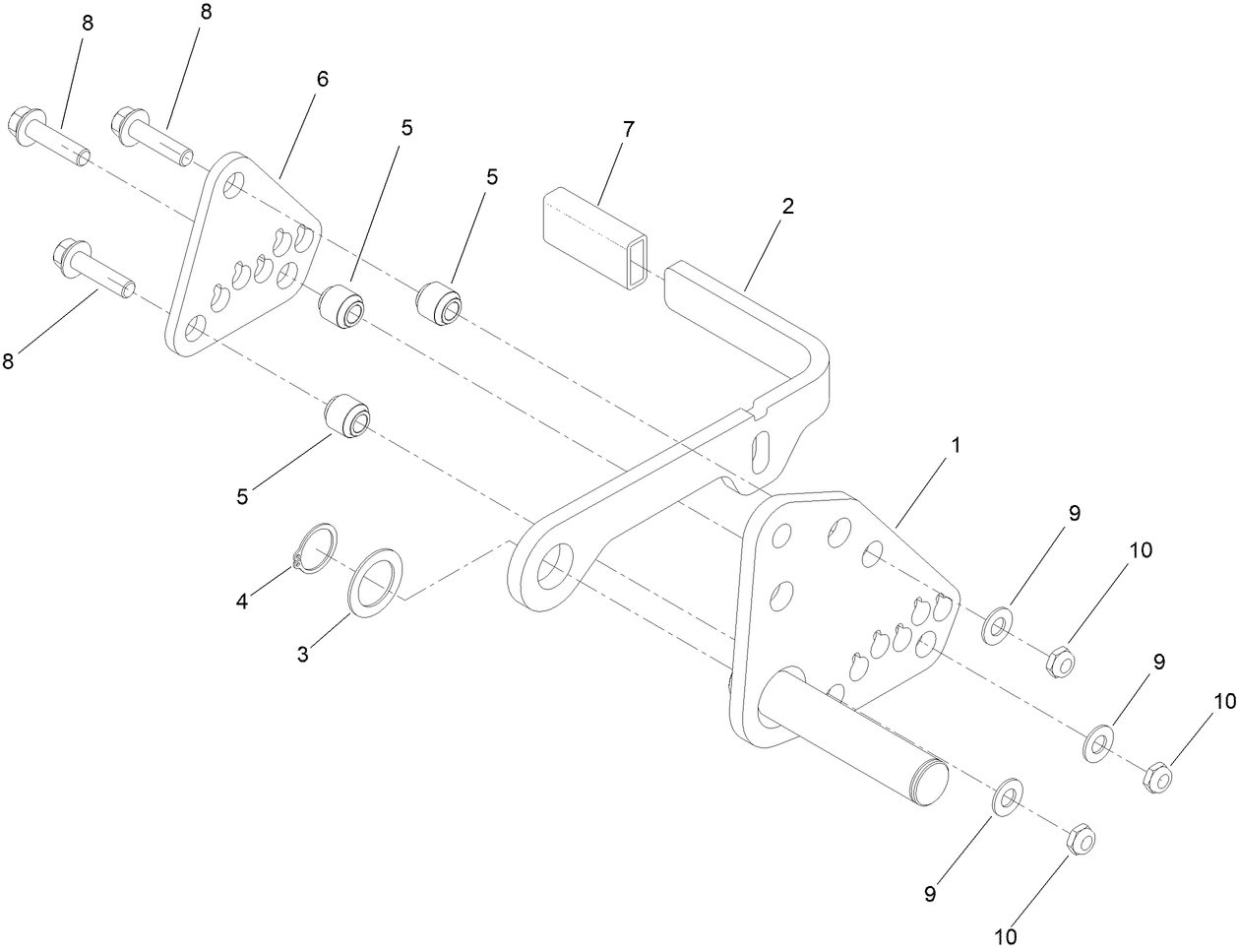RH HOC Pivot Assembly