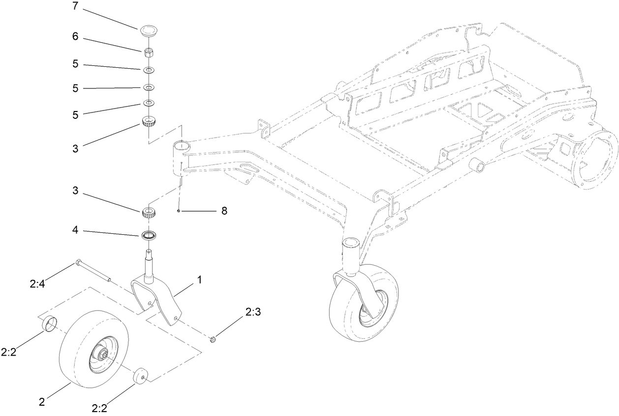 Front Caster Assembly