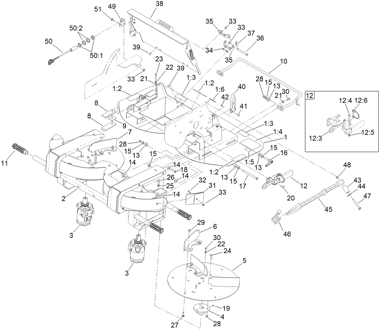 Twin Spinner Interlock Assembly