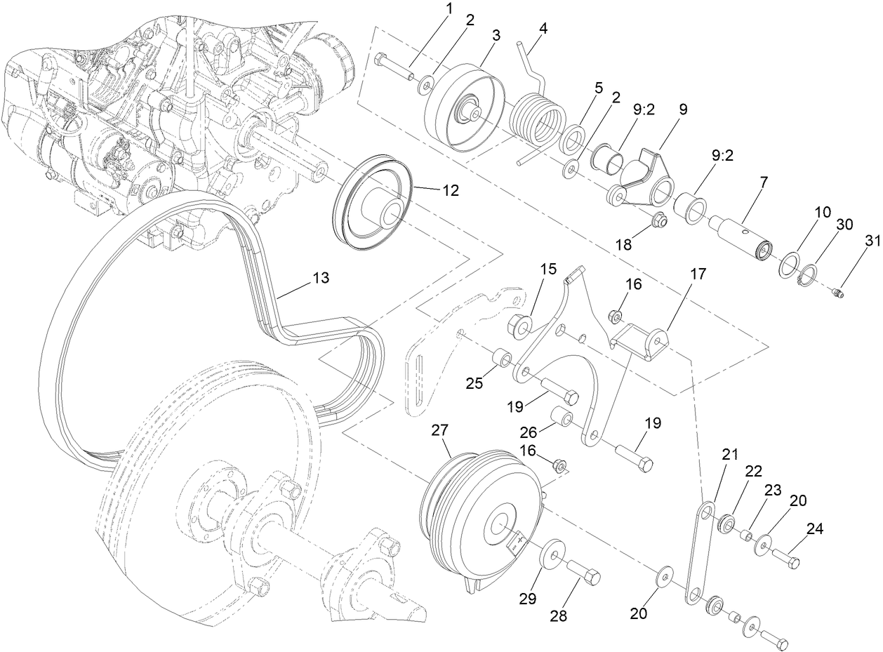 Primary Belt Drive Assembly
