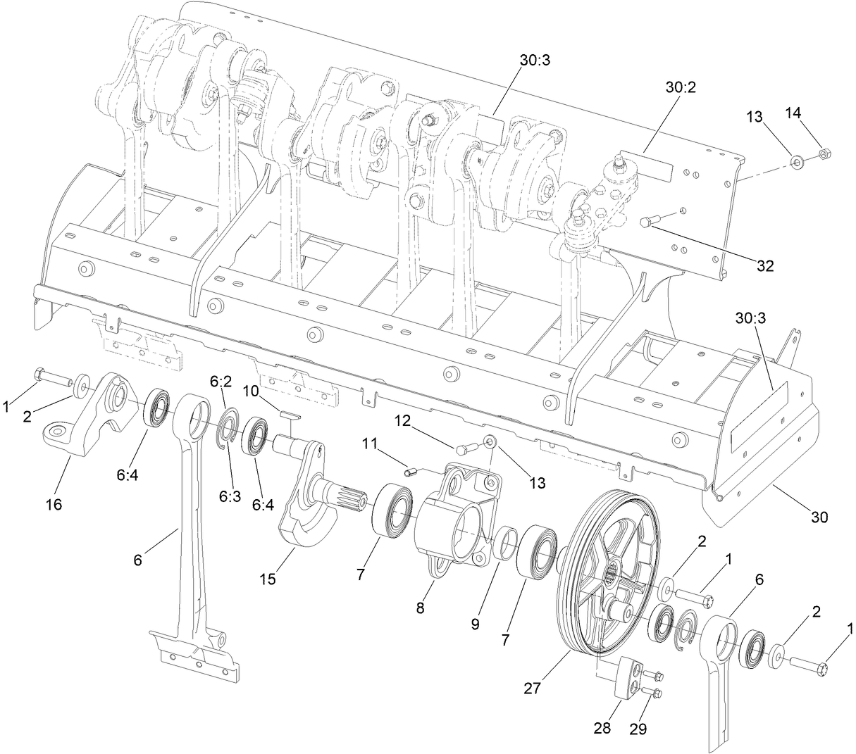 No. 1 and No. 2 Crankarm Assembly