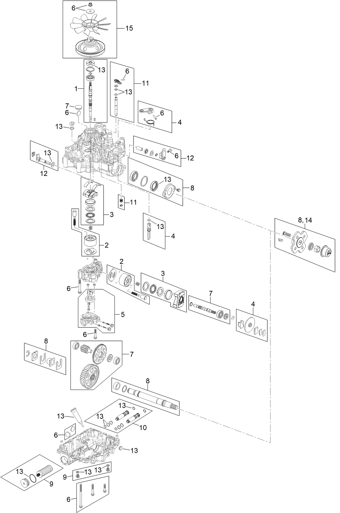 RH Transmission Assembly No. 127-4141