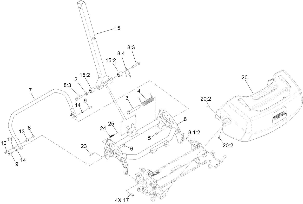 Frame and Handle Mount Assembly