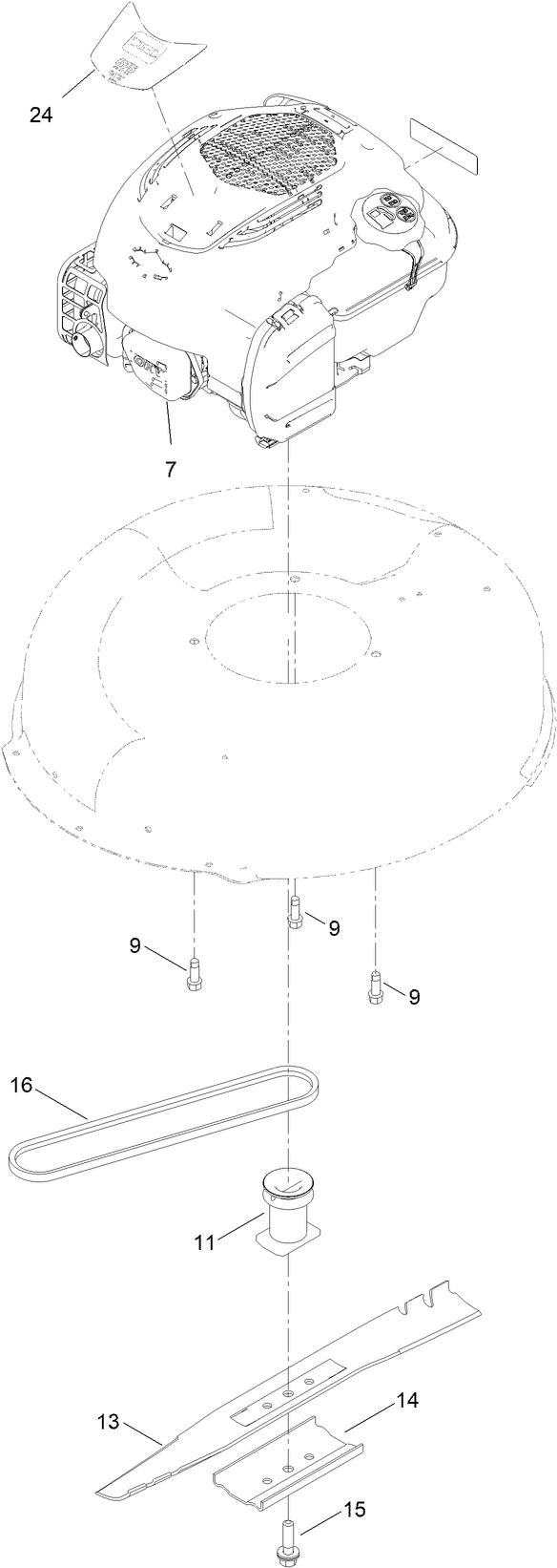 Engine and Blade Assembly
