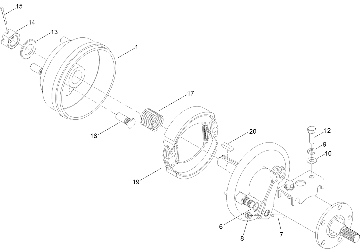 RH Semi Axle Assembly No. 134-6167