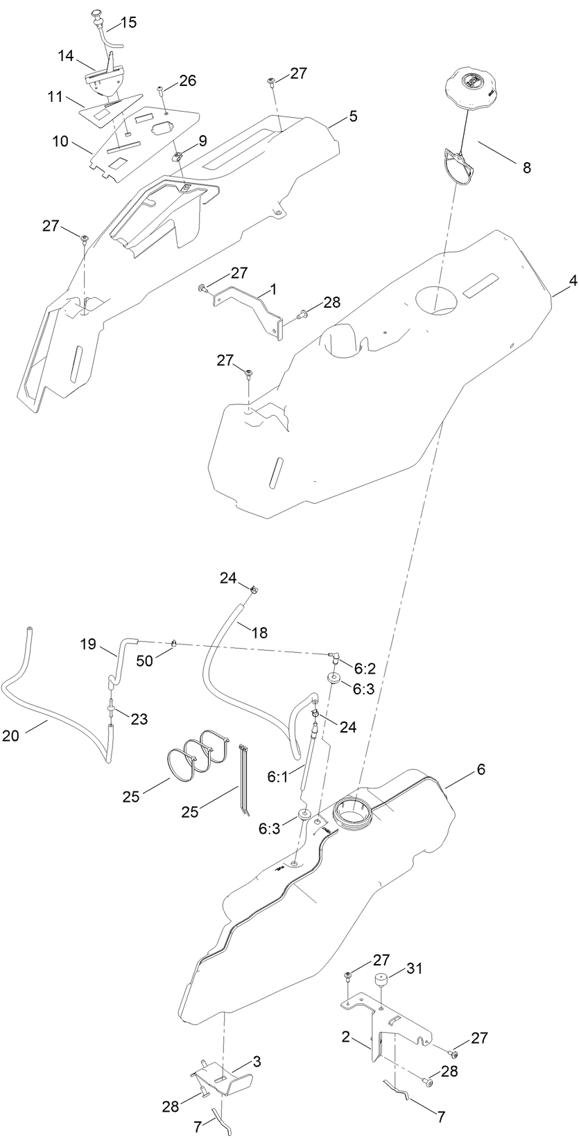 Fuel and Body Styling Assembly