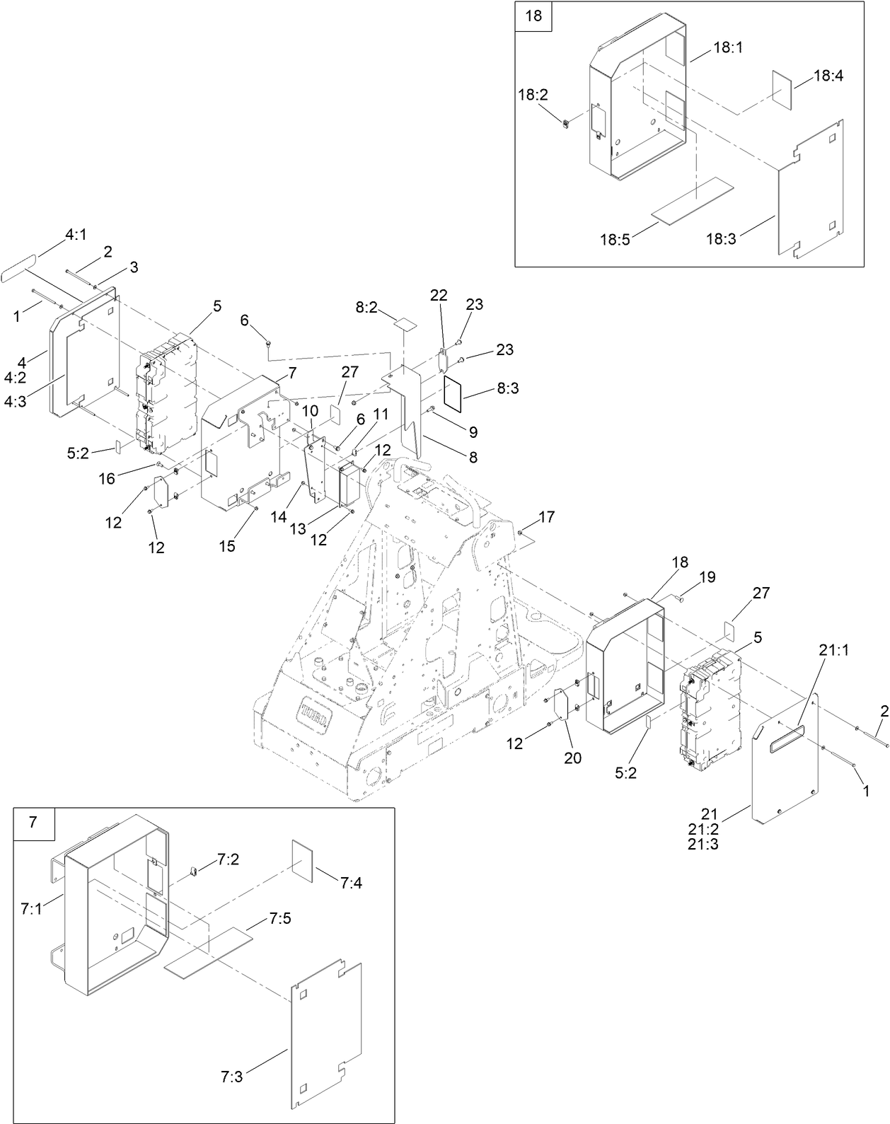 Left and Right Side Battery Assembly